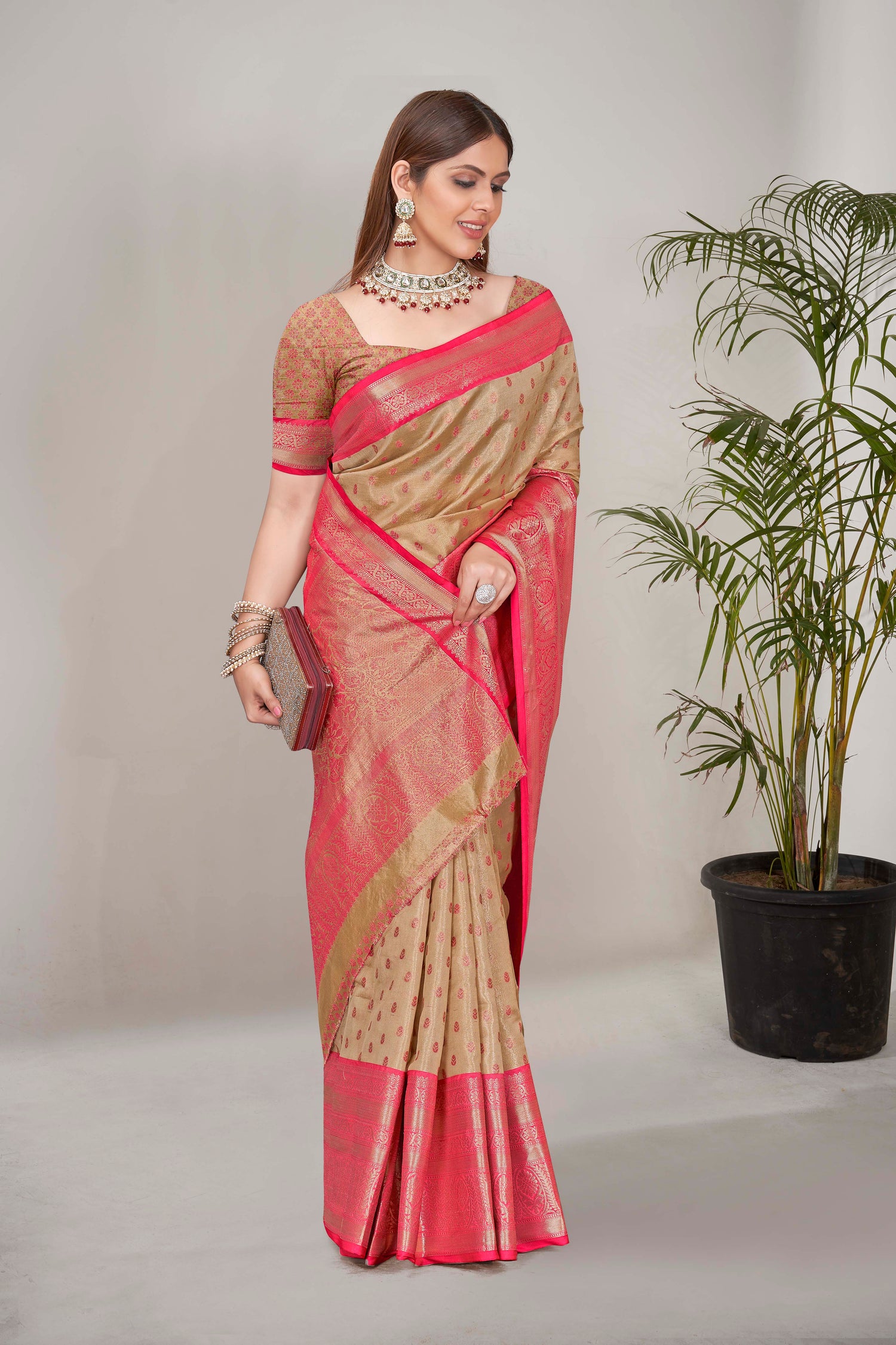 Traditional New Collection Tissue Silk Saree