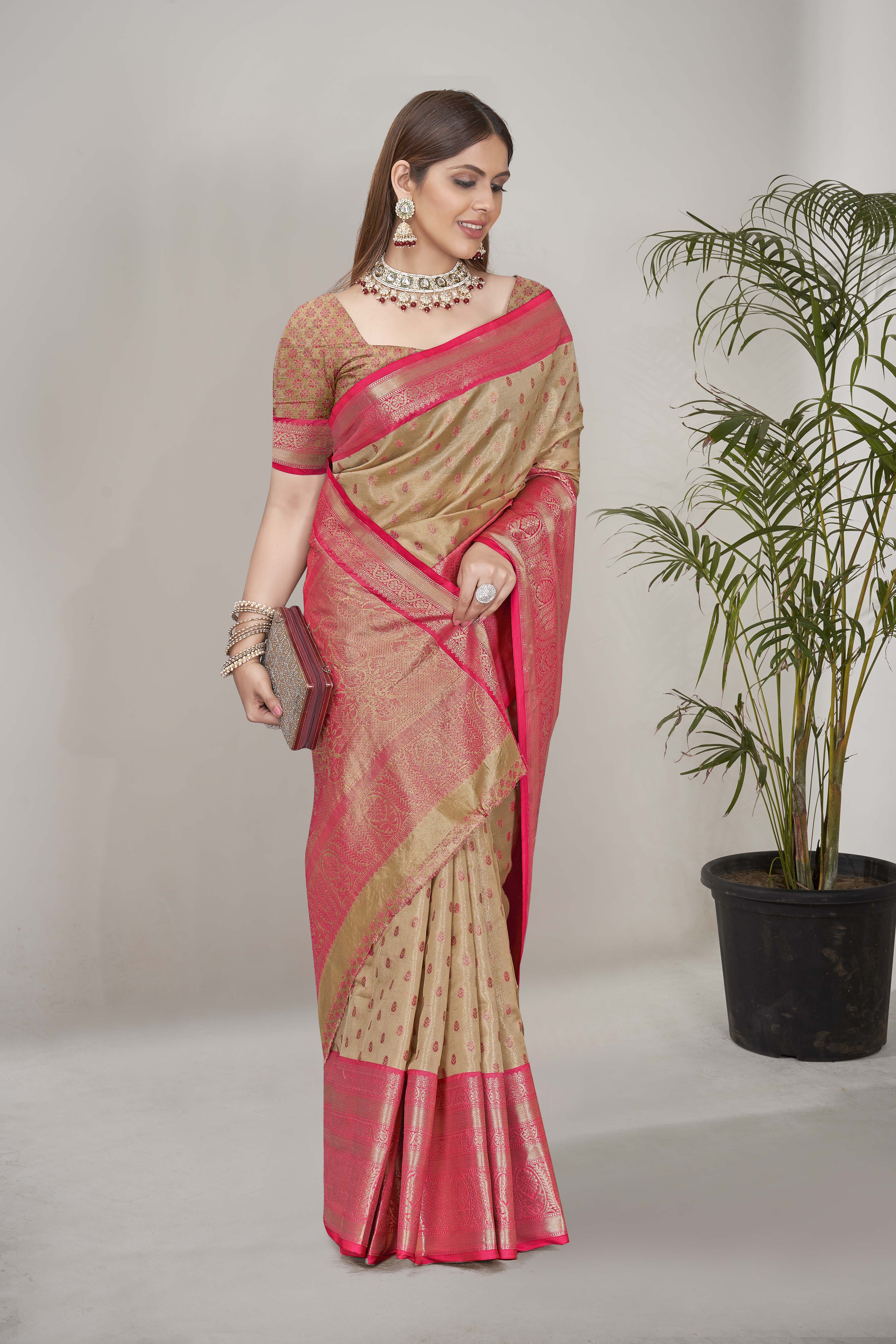 Traditional New Collection Tissue Silk Saree