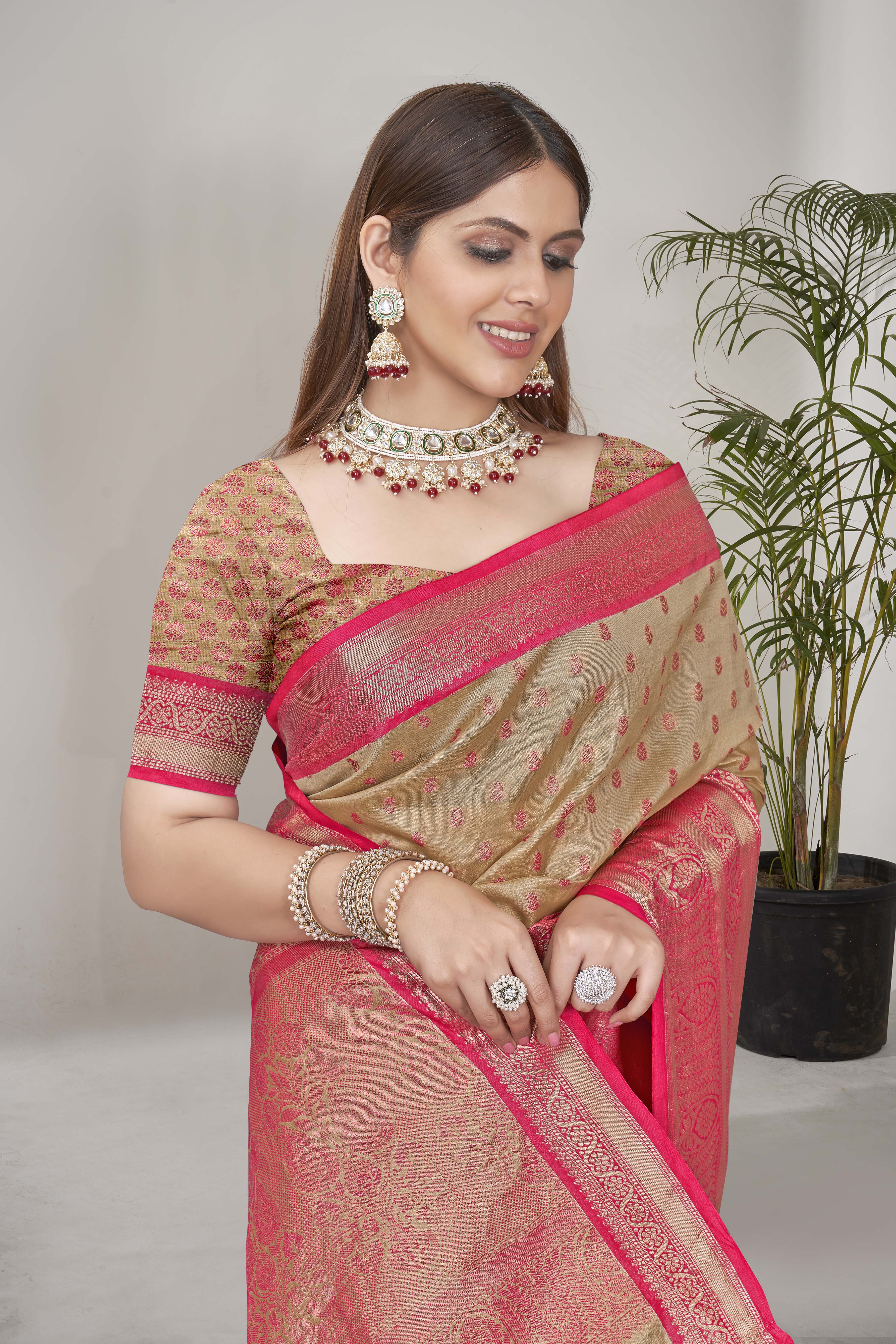 Traditional New Collection Tissue Silk Saree