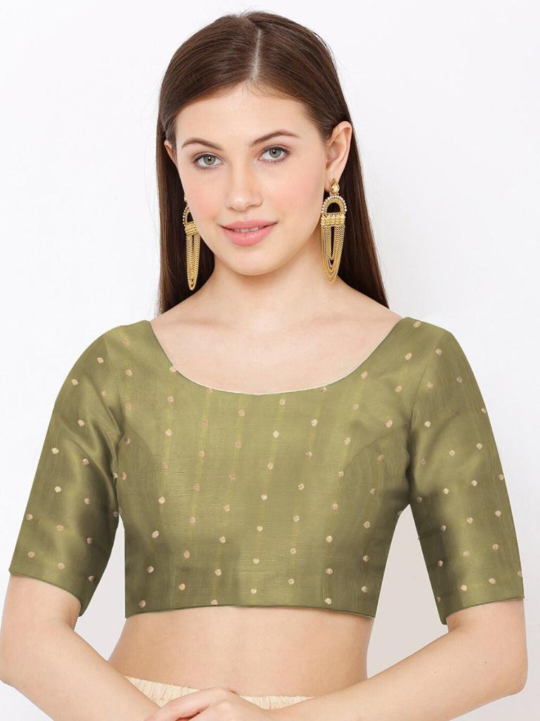 Festival Wear Latest Round Neck Fancy Readymade Blouse