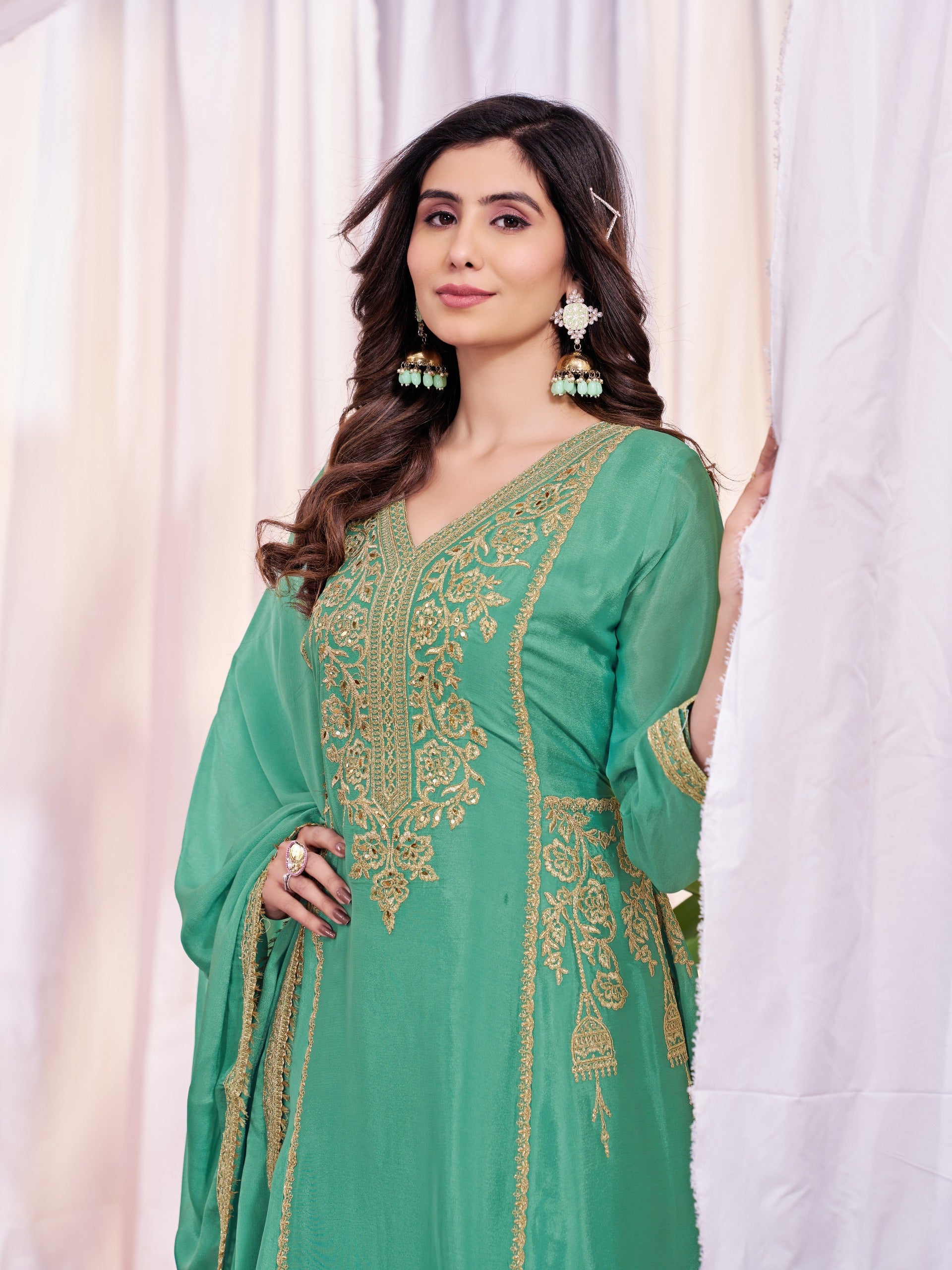 Fancy Heavy Salwar Suit With Dupatta