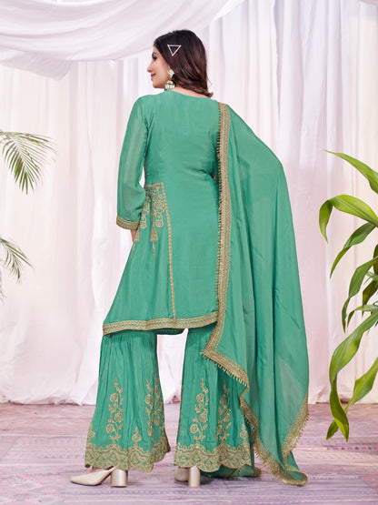 Fancy Heavy Salwar Suit With Dupatta