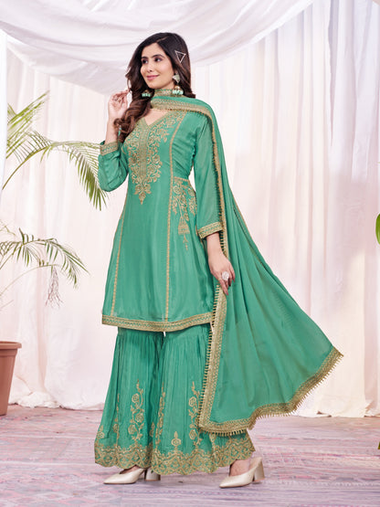 Fancy Heavy Salwar Suit With Dupatta