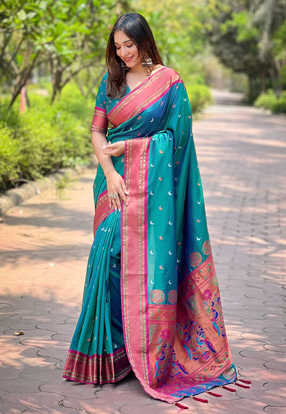 Latest Design Paithani Silk Stylish Saree