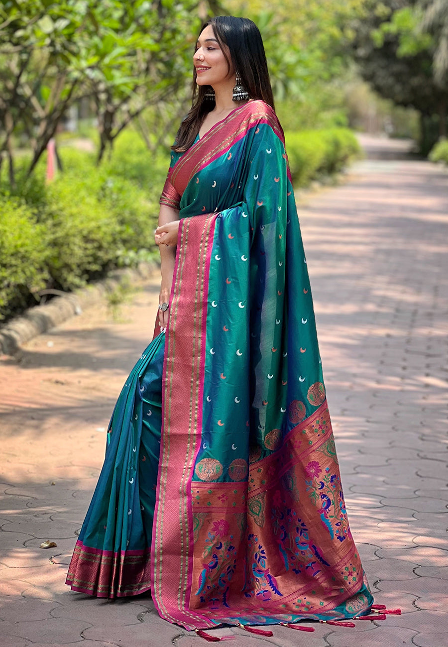 Latest Design Paithani Silk Stylish Saree