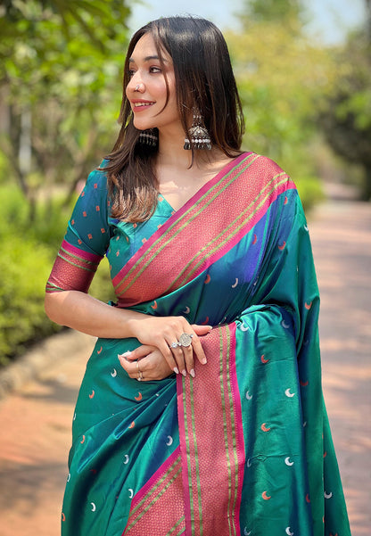 Latest Design Paithani Silk Stylish Saree