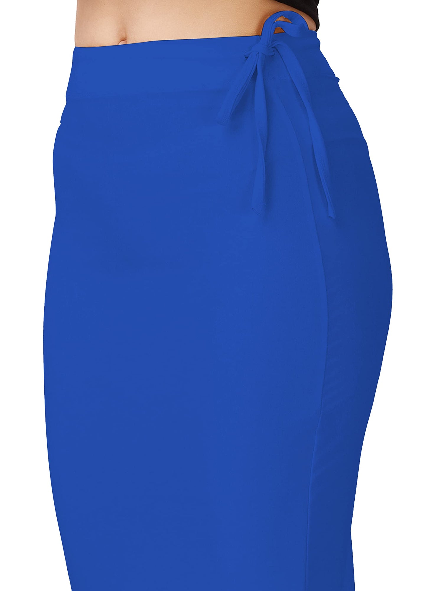 Saree Shapewear Petticoat In Royal Blue With Drawstring