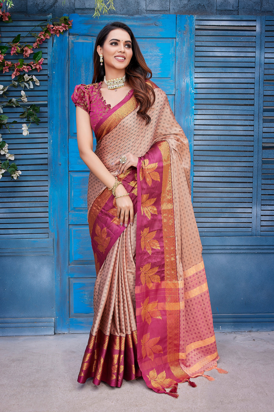 Aura Silk Attractive Fancy Soft Saree