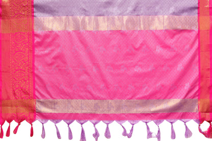 Pure Rubina Silk Latest Purple Saree