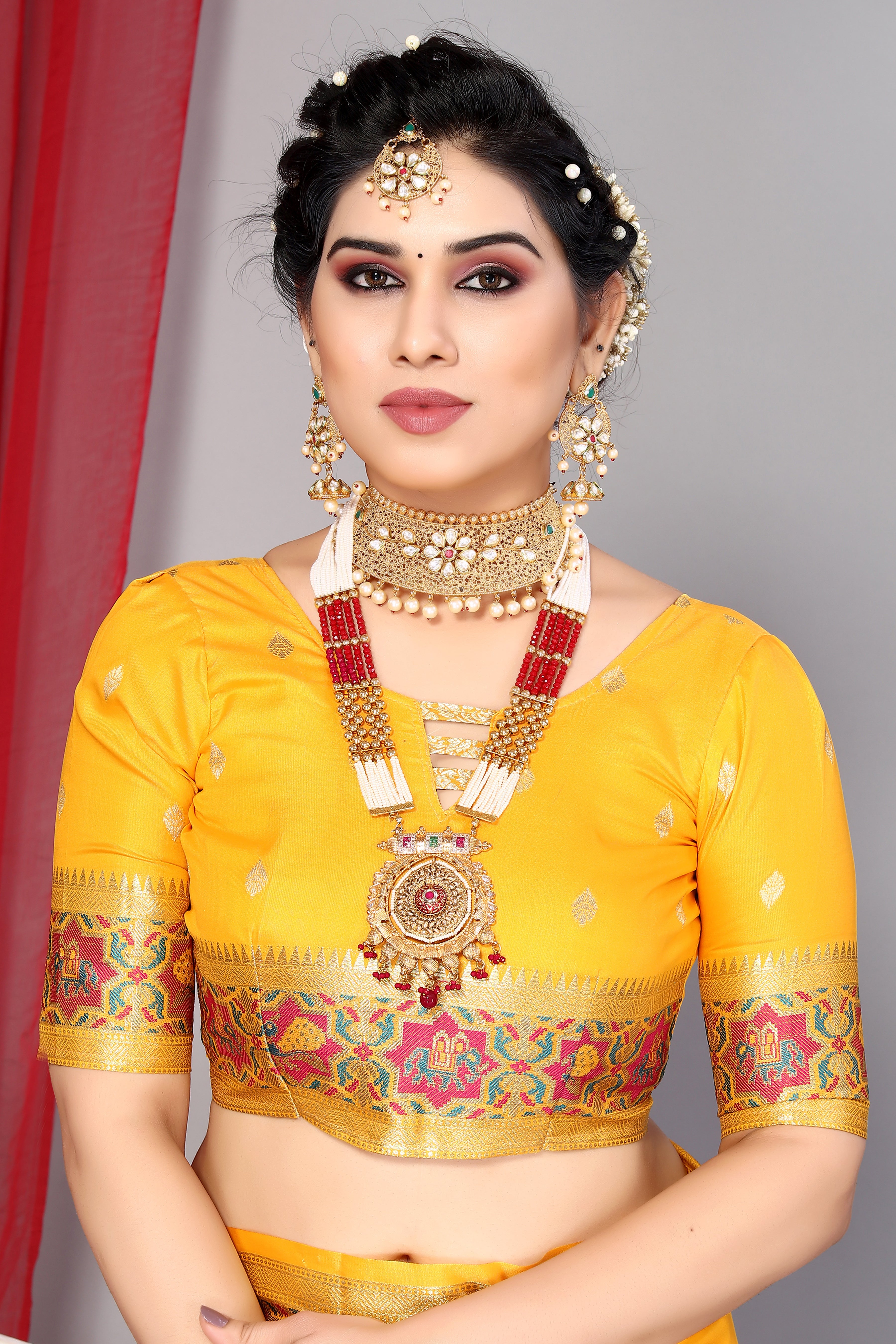 Luxurious Paithani Silk Yellow Color Saree