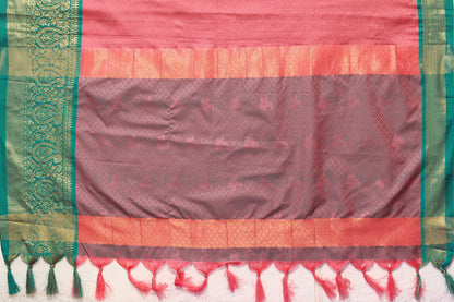 Classy Pink Color Rubina Silk Saree