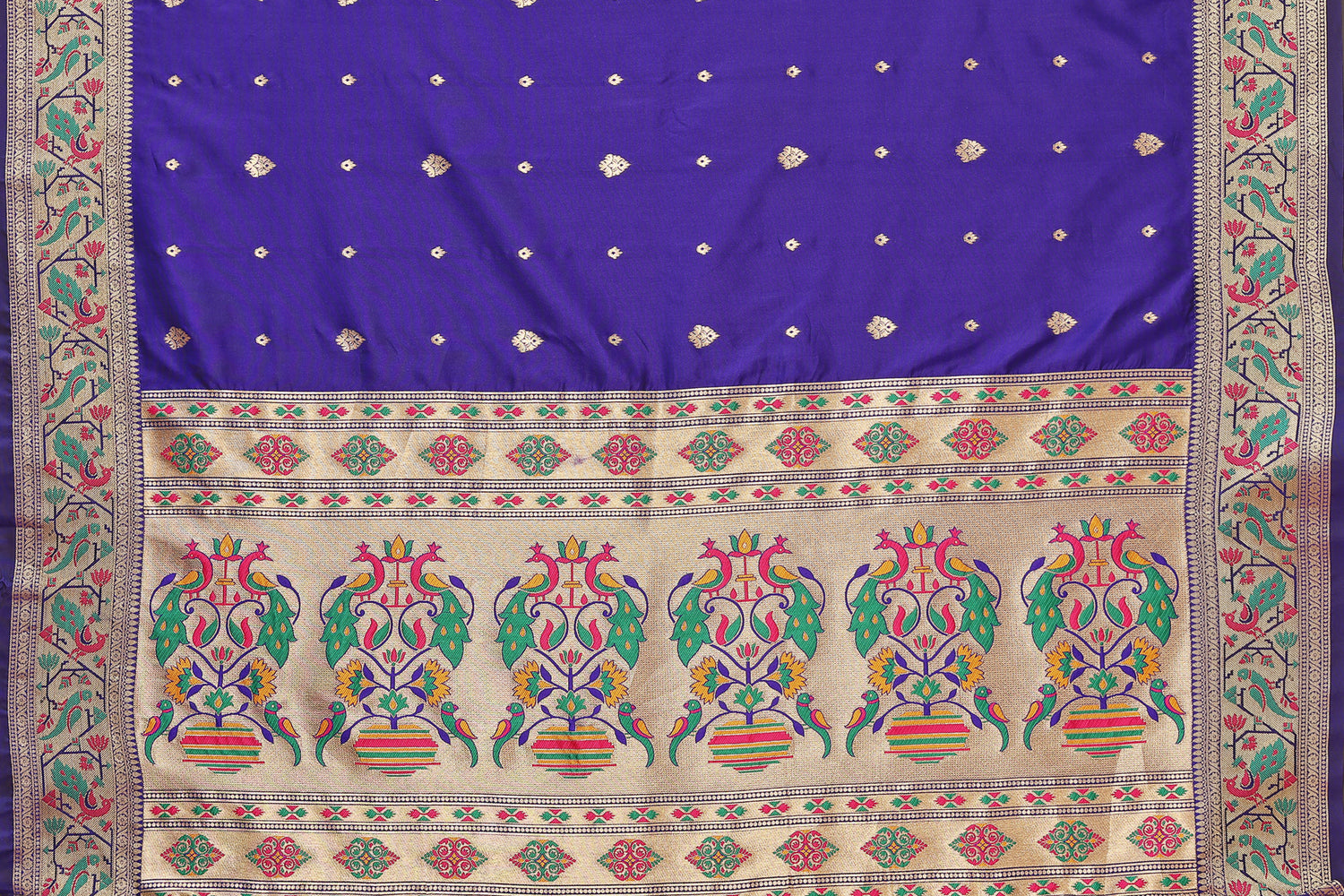 Paithani Silk New Arrive Royal Blue Saree