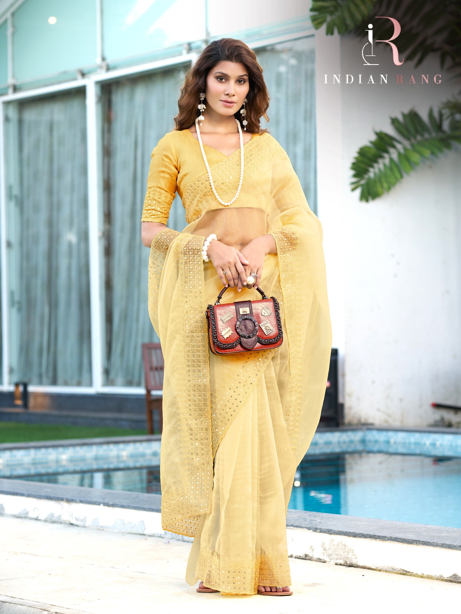 Classy Yellow Color Pure Silk Fancy Saree