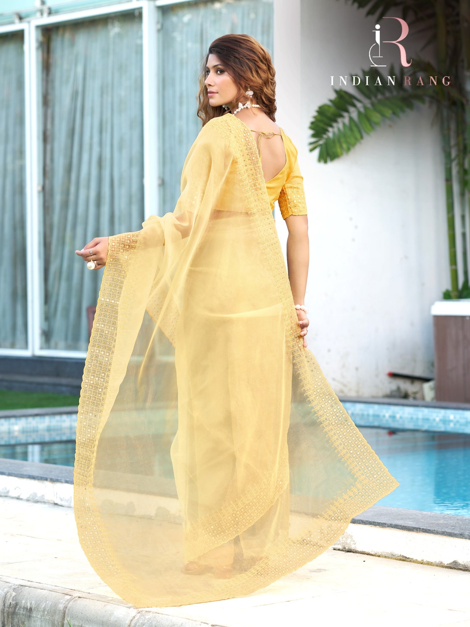 Classy Yellow Color Pure Silk Fancy Saree