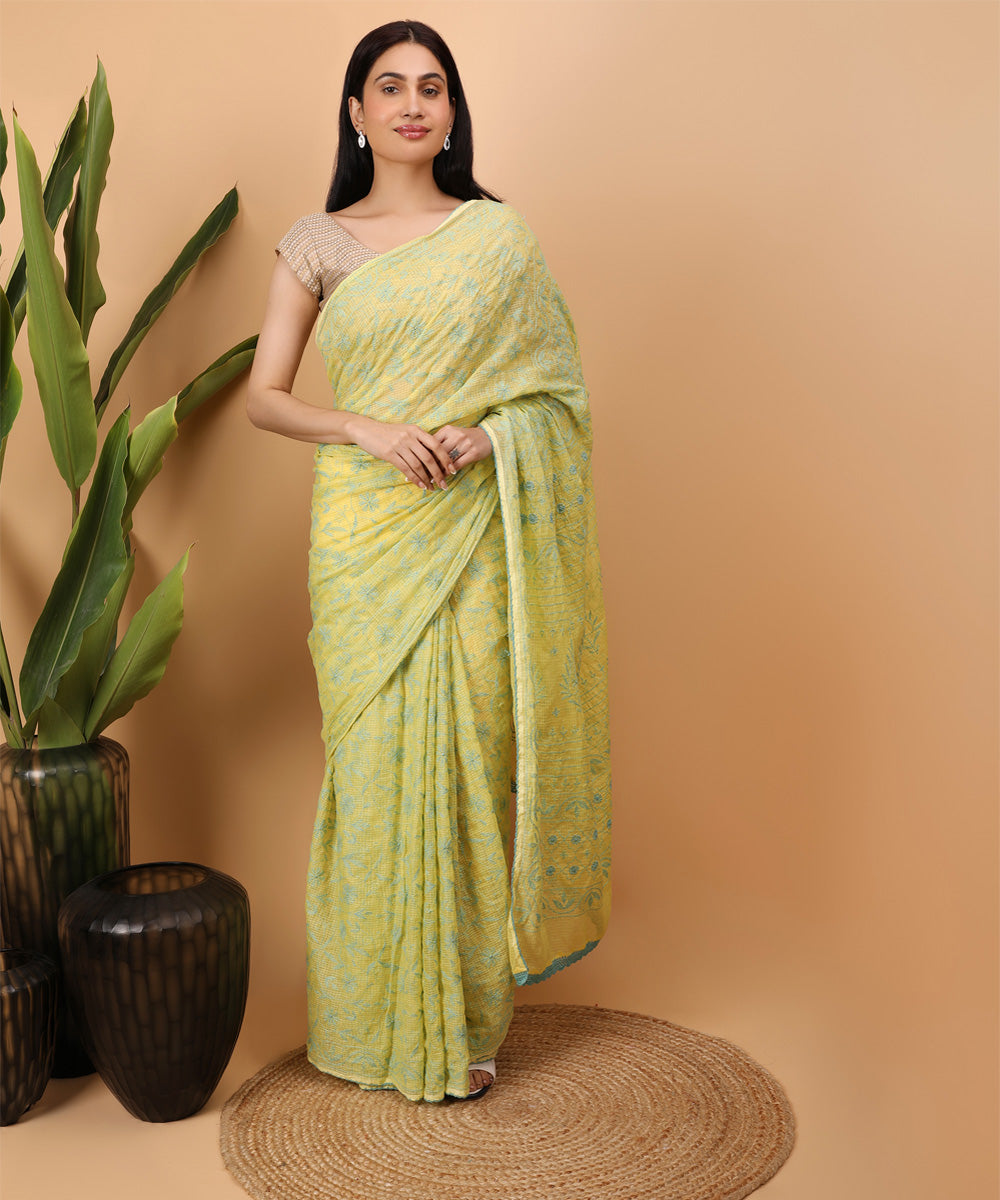 Sea Green Color New Collection Handloom Saree