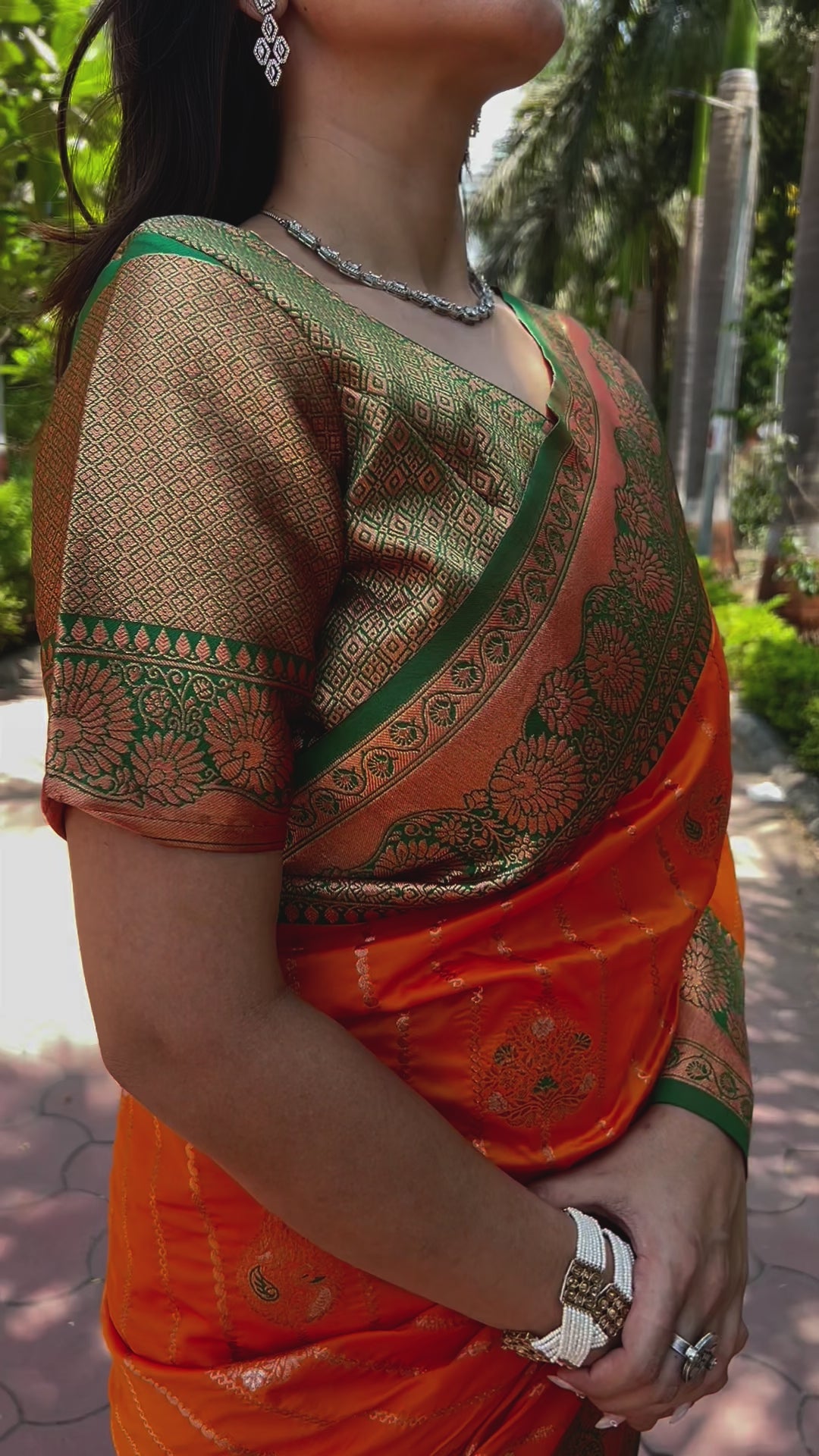 Dark Green Pure Silk Soft Latest Fancy Saree