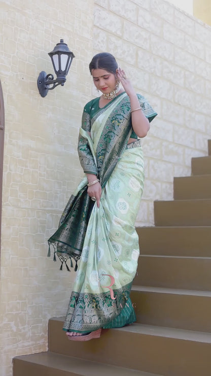 Trendy Designer Dola Silk Soft Saree